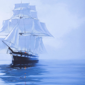 Moonlight's Reflection - <b>Canvas</b> Print Coastal Seascape <b>Wall</b> Art Ocean Night Painting Home Decor Gift Artwork 89Lx3.3Wx59.7H cm - Product Image 4