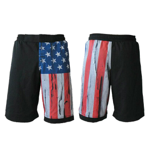 Shorts de combat MMA en toile imperméables personnalisables à taille mi-haute, motif uni, avec impression par transfert thermique, conception gratuite, service OEM - Product Image 4