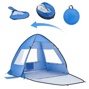 Tenda da Spiaggia Portatile UPF 50+ Leggera con Protezione Solare per 2 Persone, con Tasche per Sabbia e Borsa per il Trasporto - Product Image 1