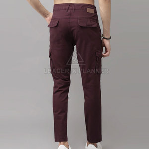Pantalones Cargo de Diseño Nuevo para Hombre, Estilo Urbano de Alta Calidad, Color Sólido, Cómodos - Product Image 3