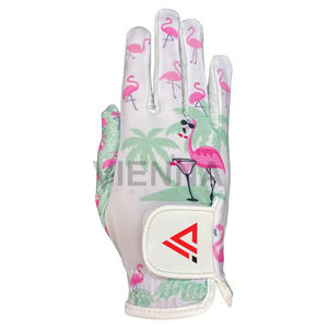 Gant de golf en gros personnalisé avec logo OEM ODM, motif drapeau sportif, anti-UV, antidérapant, respirant, évacuant l'humidité, durable, imprimé, pour main gauche - Product Image 1