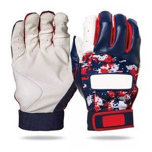Gants de frappeur de baseball personnalisés en cuir souple pour gauchers, durables, respirants, avec paume rembourrée antidérapante et sangle réglable pour adultes - Product Image 5