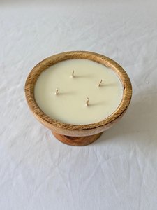 Cuenco Decorativo de Madera para Velas, Portavelas Artesanal Rústico Tipo Cuenco de Masa para Decoración Interior de Lujo, Suministro Mayorista B2B - Product Image 4