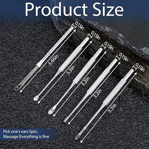 Kit de nettoyage d'oreilles de qualité supérieure, outils de précision en acier inoxydable, sûrs, durables et réutilisables pour une hygiène auriculaire à long terme - Product Image 2