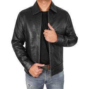 Chaqueta de Cuero Genuino para Hombre 2026, Estilo Motero, Logotipo Personalizado, Fabricación OEM en Pakistán, Precio al por Mayor, Alta Calidad, a la Moda - Product Image 6