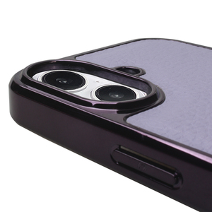 Étui de téléphone en cuir PU texturé litchi de qualité supérieure avec garniture métallique et protection améliorée de l'appareil photo - Product Image 4