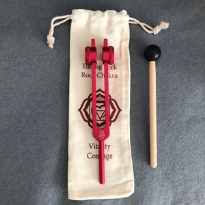 Juego de 3 diapasones con caja de regalo, frecuencias ponderadas de 285 Hz, 396 Hz y 417 Hz para los chakras Raíz, Sacro y Plectorum Solar. - Product Image 3