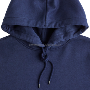 Sudaderas con Capucha Casuales de Felpa Francesa para Hombre, Gruesas, Lisas, con Cordón, Logotipo Personalizado, Algodón, con Relieve - Product Image 4