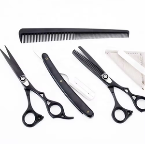 Ciseaux de coiffure 5.5/6.0 pouces en promotion, ciseaux de barbier pas chers, ciseaux à effiler, rasoir de coiffeur, ensemble d'outils de coupe de cheveux - Product Image 3