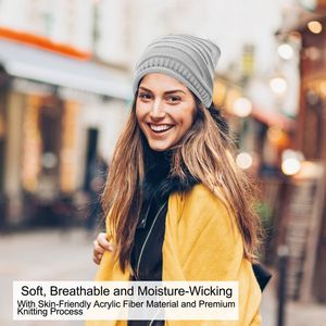 Unisex <b>Winter</b> Warm Knit Beanie Hat Slouchy Baggy Skull <b>Cap</b> in 5 Colors - Product Image 4