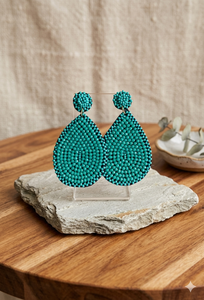Seed Bead Embroidered <b>Earrings</b> From India <b>Handmade</b> <b>Earrings</b> for Women and Girls Parrot Design <b>Earrings</b> - Product Image 6