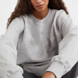 Sweat-shirts à capuche en polaire pour femmes, pulls amples à col rond, décontractés et confortables, mode automne, sweat-shirt pour femmes et hommes - Product Image 5