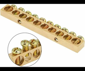 Premium brass <b>terminal</b> block high conductivity electrical connector for panels automation systems and machinery - Product Image 3
