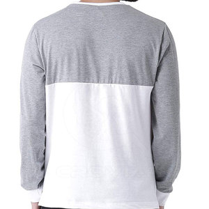 T-shirt de sport décontracté pour homme, qualité supérieure, meilleur design, uni, 100% coton, manches longues, avec logo personnalisable - Product Image 2