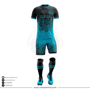 Mawra Custom Soccer Uniform Football Jersey Set Quick Dry Breathable Polyester OEM ODM Sublimation Team Wear Wholesale Sets - Product Image 4