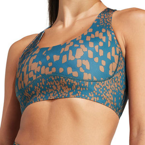 Soutien-gorge de sport haute performance pour femme, idéal yoga et course à pied, respirant, séchage rapide, avec dentelle sur le devant, bretelles réglables, personnalisable - Product Image 2