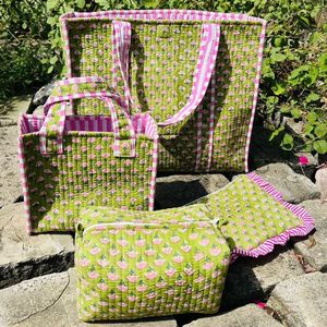 <b>Boho</b> Floral Embroidered Canvas Tote <b>Bag</b> for Women Shopping All Seasons - Product Image 4