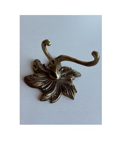 Premium Brass <b>Wall</b> <b>Hooks</b> Decorative Heavy Duty Antique Finish Coat Hat <b>Key</b> Holder Rack Home Entryway - Product Image 1