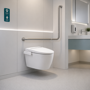 Inodoro Inteligente de Cerámica Wismart 109, Montado en la Pared, con Drenaje en Forma de S, Garantía de 5 Años, para Uso en Hospitales y Restaurantes - Product Image 3