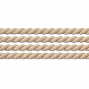 Solid Wood Rope Moulding Twisted <b>Trim</b> <b>for</b> Cabinet Furniture Decorative Crown Moulding Traditional Style Solid Wood Moulding - Product Image 3