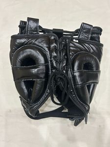 Custom Professional No Boxing No Life Boxing Head Guard Adjustable <b>Lace</b>-Up Closure Genuine Cowhide Leather Safety Protection - Product Image 2