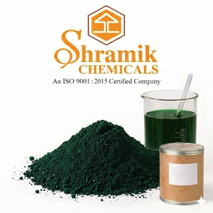 Pigmento Organico Chimico Shramik Verde 7 in Polvere, Purezza 100%, MF C32Cl16CuN8 CAS 1328-53-6, Ftalocianina Grado Industriale Gujarat - Product Image 1