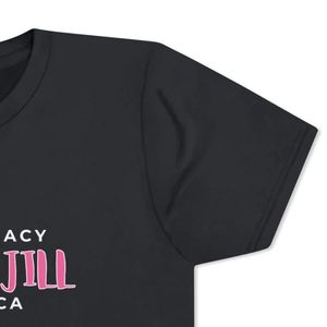 เสื้อยืดลายกราฟิก Jack and Jill Living Legacy สำหรับผู้หญิง สีชมพู ดีไซน์แขนสั้น คอกลม เสื้อยืดลำลองเนื้อนุ่ม สั่งทำขายส่งได้ - Product Image 5