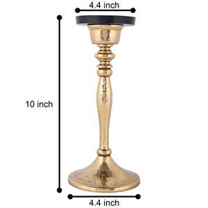 Premium Aluminium <b>Candlestick</b> <b>Holder</b> With Hammered Finish For Home Decor - Product Image 6