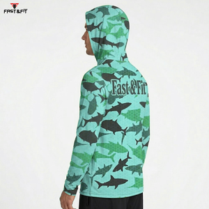 Hoodie de pêche à sublimation à prix de gros, best-seller, personnalisé, léger, pour hommes, à prix abordable - Product Image 2