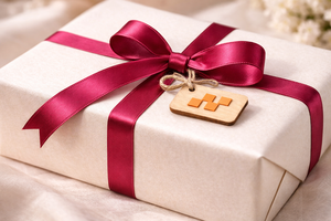 Neelkamal Industries 25mm <b>Red</b> Satin <b>Ribbon</b> 100% Polyester Shrink-Resistant Single Face Decorative Trim for Gift Wrapping - Product Image 4