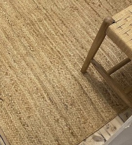 Tapis en jute naturel tissé à la main, tapis tressé écologique à tissage épais pour salon et décoration intérieure - Product Image 4