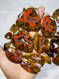 Cabujón de ágata con costura Natural de grado AAA, piedras preciosas sueltas de alta calidad para la fabricación de joyas, todos los tamaños y formas - Product Image 2