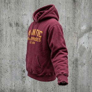 เสื้อฮู้ดดี้ฟลีซผ้าหนาน้ำหนักมากสำหรับผู้ชาย ปี 2026 ล้างสีแบบแอซิดวอช โพลีเอสเตอร์/คอตตอน เป็นมิตรกับสิ่งแวดล้อม สีสันปรับแต่งได้ ไซส์พลัส สำหรับฤดูใบไม้ร่วง มีกระเป๋า - Product Image 6