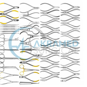 Ensemble de 55 instruments chirurgicaux dentaires orthodontiques certifiés CE, pinces, coupe-fil, ciseaux, kit d'outils manuels - Product Image 4
