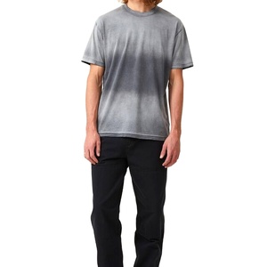 T-shirt Homme Streetwear Personnalisé avec Impression Graphique, Coupe Oversize Boxy, Effet Vintage Usé, Délavé au Soleil, Lavage Acide, 100% Coton, MADE BY HS 2026 - Product Image 1