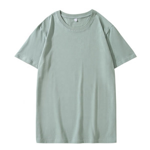 เสื้อยืดคอกลมแขนสั้นสำหรับผู้ชาย, เสื้อยืดลำลองฤดูร้อนครึ่งแขนเสื้อธรรมดาสีทึบทรงหลวมผ้าถักแขนสั้น - Product Image 3