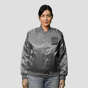 Recién llegado, chaquetas universitarias de satén de invierno \ chaqueta universitaria de satén ligera de ropa informal de alta calidad - Product Image 1