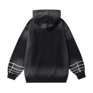 Vente en gros de sweats à capuche uniques et personnalisés, design araignée, fabricants, hiver, 100% coton, molleton, poche, coupe classique - Product Image 3