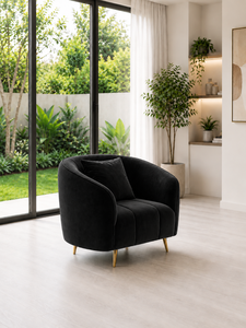 Sofá Seccional Moderno Alexis de Madera Negra, Diseño Modular de Tres Plazas con Tapicería Personalizada, Acero Inoxidable, para Escuela, Hotel, Hospital, Villa, Sala de Estar - Product Image 4