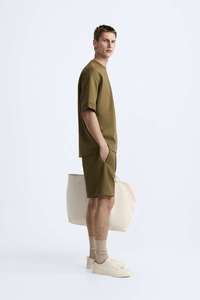 Camiseta de Punto Oversize de Alta Calidad para Hombre, 100% Algodón Orgánico, Estilo Urbano, Impresión Personalizada de Lujo - Product Image 4