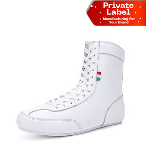 Zapatos de Boxeo Ligeros de Perfil Bajo, Botas de Entrenamiento para Trabajo de Pies Rápido, Zapatos de Boxeo con Doble Correa de Bloqueo y Soporte Avanzado para el Tobillo - Product Image 1