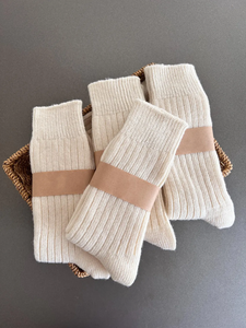 Customized Cotton Crew <b>Socks</b> Striped Knitted <b>Warm</b> Breathable Long Cuff Daily <b>Socks</b> for Autumn Winter <b>Women</b> Men Kids - Product Image 4