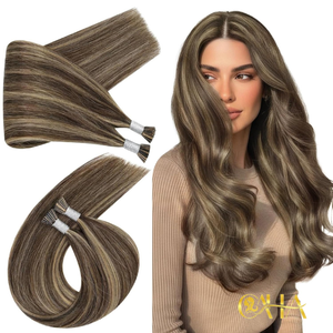 I-Tip Colored Chemical-Free Vietnamese Remy Human Hair Extensions Nano <b>Ring</b> Attachment Double Drawn Ends Perm-Ready Stylish All - Product Image 1