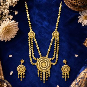 Wholesale 14K18K24K Micron Gold Filled Dubai Style <b>Bridal</b> Long Necklaces Traditional Turkish Design Fashion Jewelry Oro Joyeria - Product Image 2