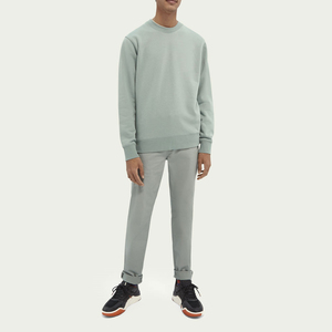 เสื้อสเวตเชิ้ตคอกลมสีพื้นสำหรับผู้ชาย แขนยาว ผ้าถัก น้ำหนัก 300 กรัม ผ้าฝ้าย 100% ระบายอากาศได้ดี เหมาะสำหรับฤดูหนาว - Product Image 5