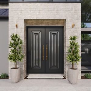 Porte d'entrée extérieure de luxe, sécurité, étanche, finition en acier, fer forgé, porte principale, découpe CNC, design artisanal pour maison, villa - Product Image 5