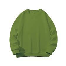 Men's Winter <b>Warm</b> <b>Fleece</b> Pullover Sweatshirt-100% Cotton Crew Neck Regular Fit Quick Dry Solid Casual 260g Anti-Wrinkle - Product Image 4