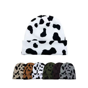 Bonnet tricoté de haute qualité, best-seller, avec revers plié et logo personnalisé, couleur unie - Product Image 6