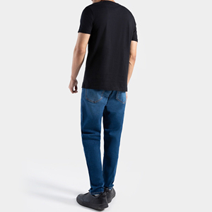 Service OEM – Nouveauté : T-shirts formels confortables pour hommes 100 % coton, respirants, coupe ample avec motif - Product Image 4