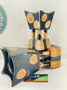 Brûleur d'encens arabe antique, porte-bakhoor en bois et résine époxy de haute qualité, décoration d'intérieur à vendre pour Falak World Export - Product Image 4